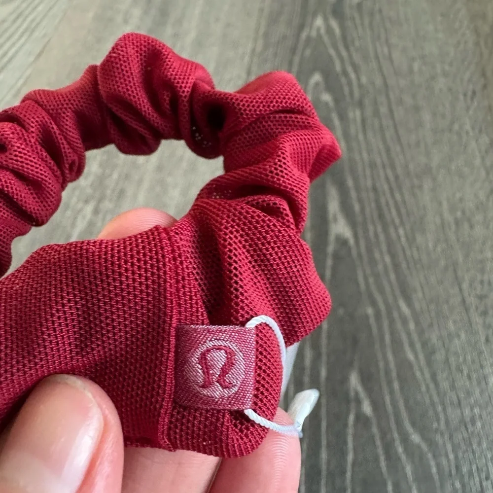 Lululemon Uplifting Scrunchie in Caliente Red